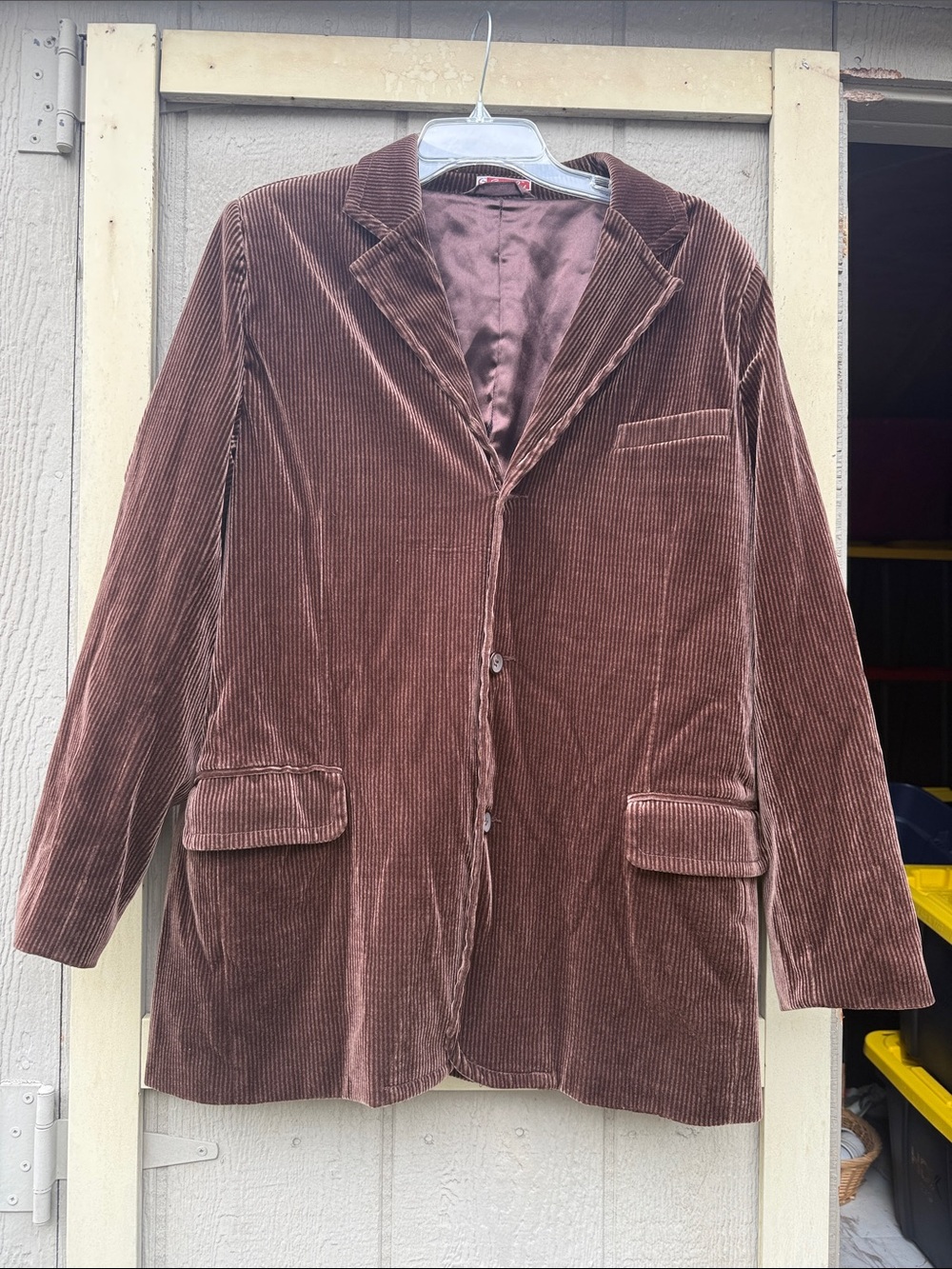 Women's Brown Corduroy Blazer Jacket size Large used